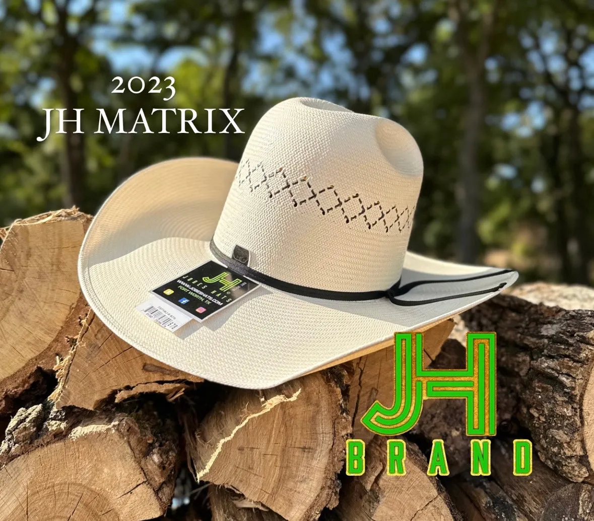 2023 Jobes Hats Straw Hat “MATRIX” 4”1/4 Brim (Comes open and flat)