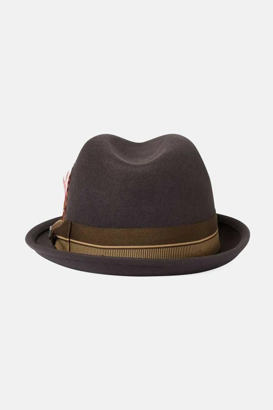 20th Anniversary Gain Fedora - Chocolate/Gold