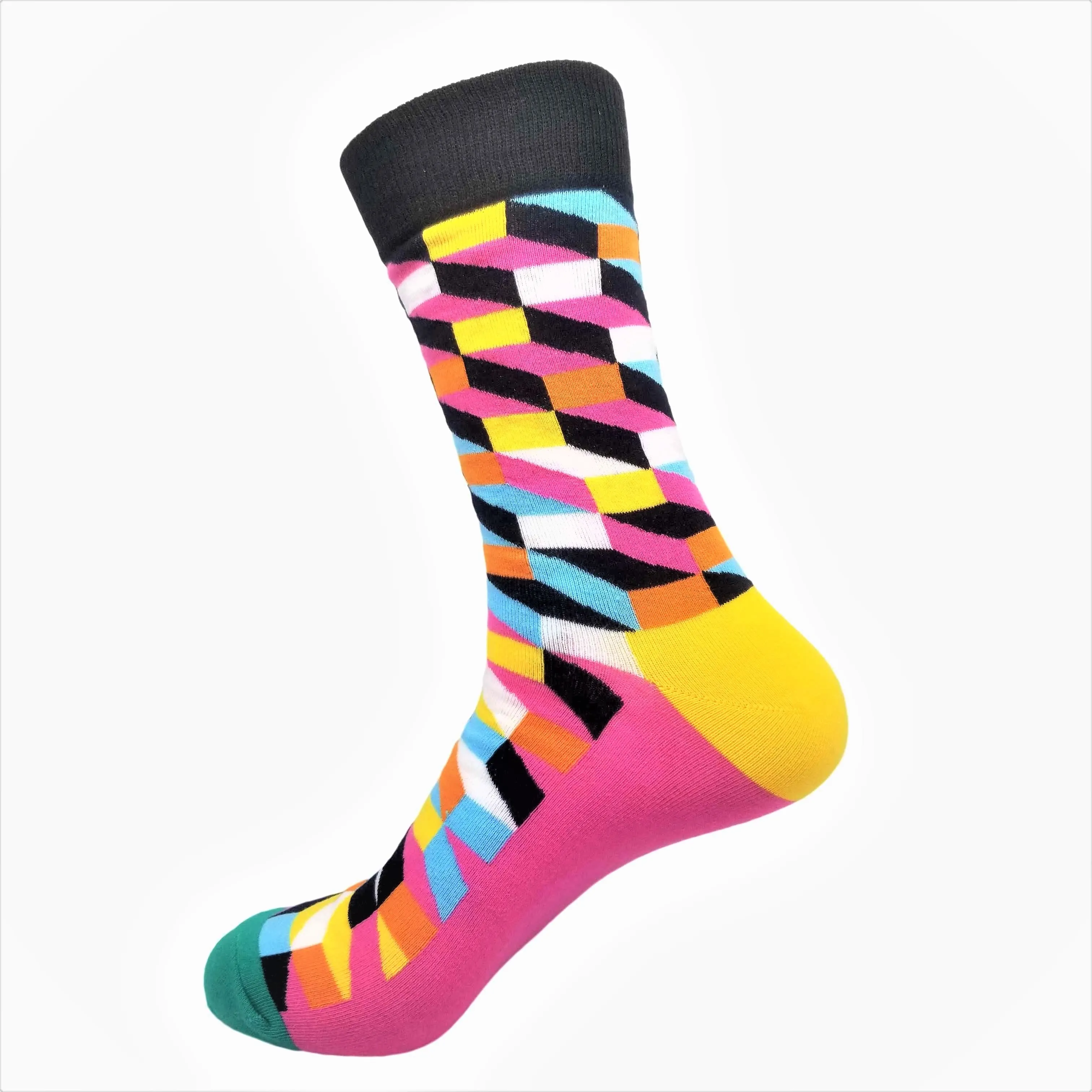 3-Pack Multicoloured Pattern Socks