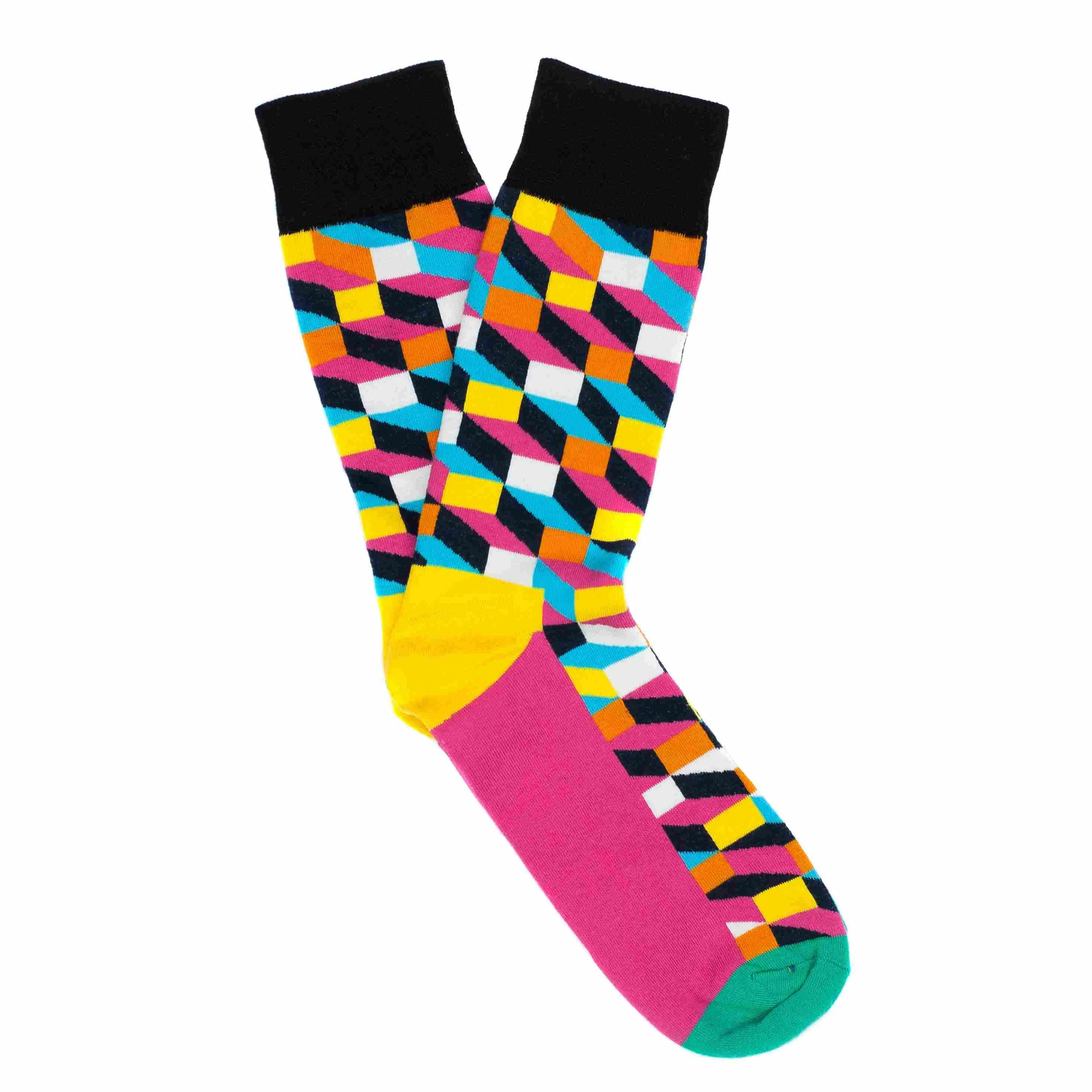 3-Pack Multicoloured Pattern Socks