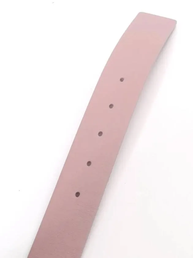 30 Montaigne 35mm Smooth Calfskin Reversible Belt Pink