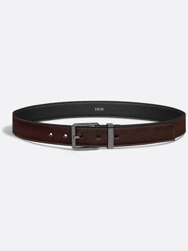 30MM Smooth Calfskin Leather Belt Brown