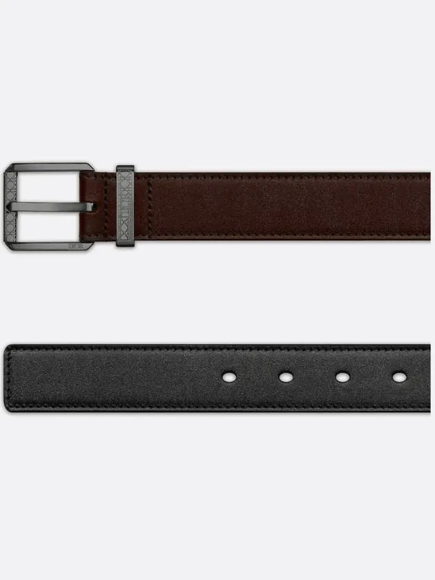 30MM Smooth Calfskin Leather Belt Brown