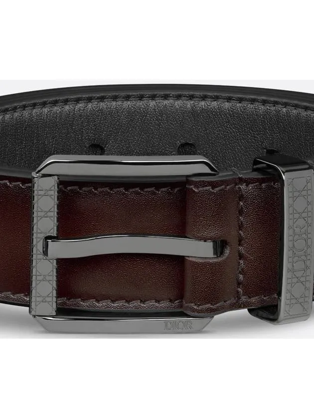 30MM Smooth Calfskin Leather Belt Brown