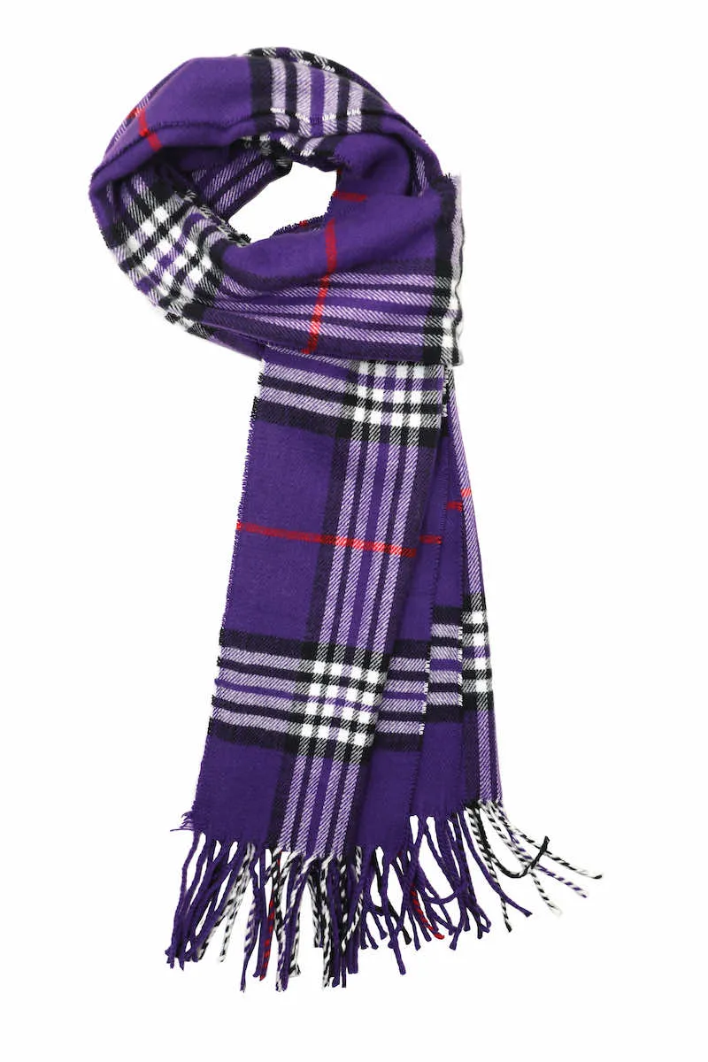 Achillea Scottish Tartan Plaid Cashmere Feel Winter Warm Scarf Unisex