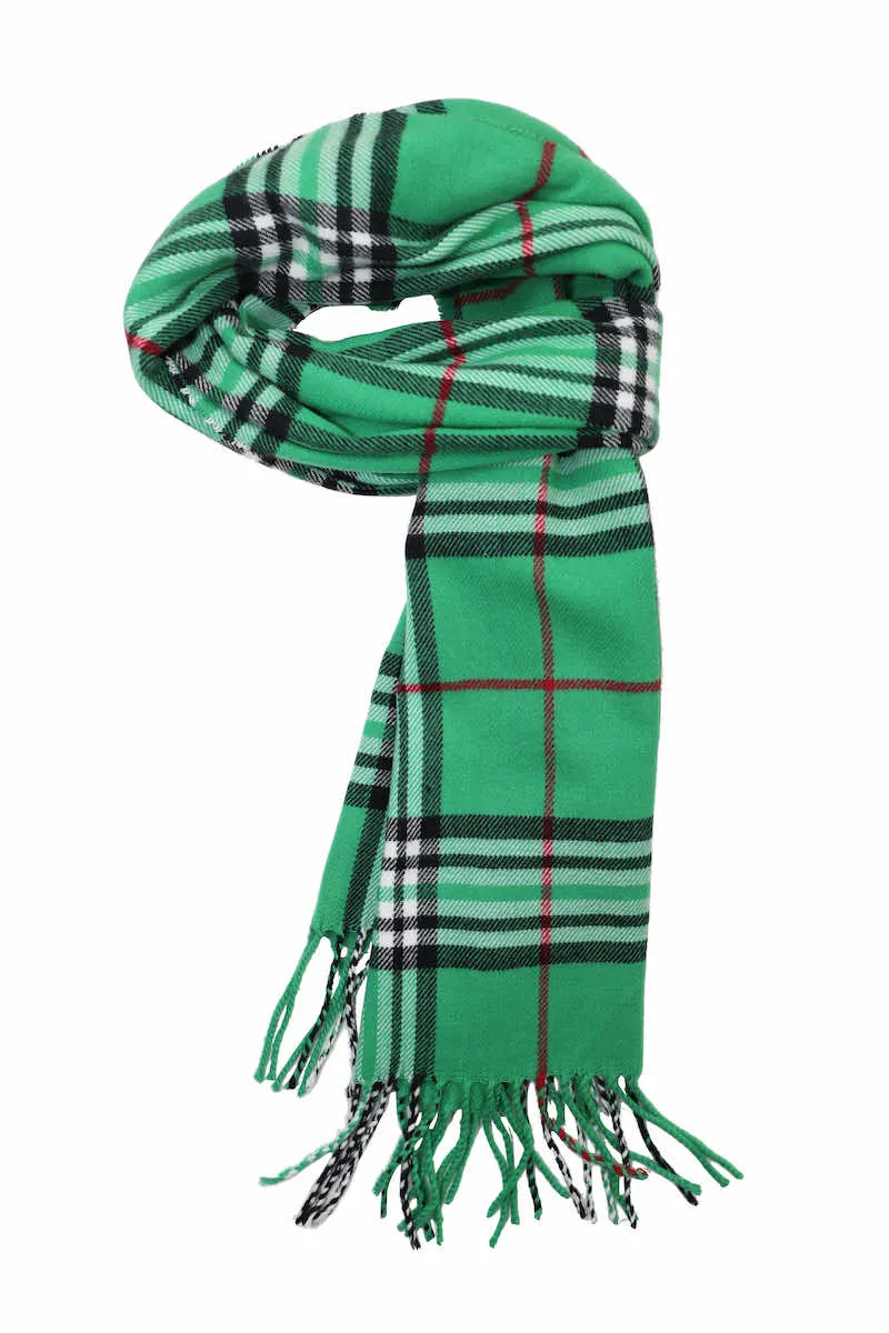 Achillea Scottish Tartan Plaid Cashmere Feel Winter Warm Scarf Unisex