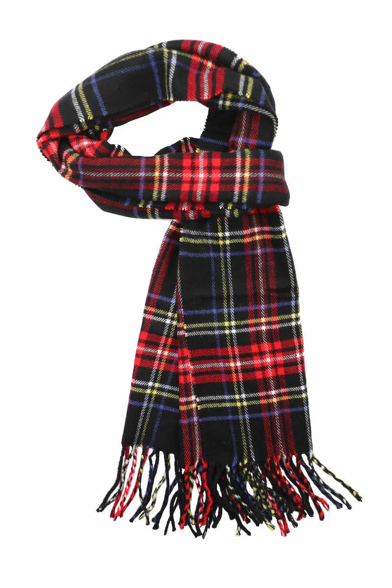 Achillea Scottish Tartan Plaid Cashmere Feel Winter Warm Scarf Unisex