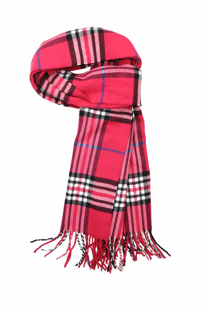 Achillea Scottish Tartan Plaid Cashmere Feel Winter Warm Scarf Unisex