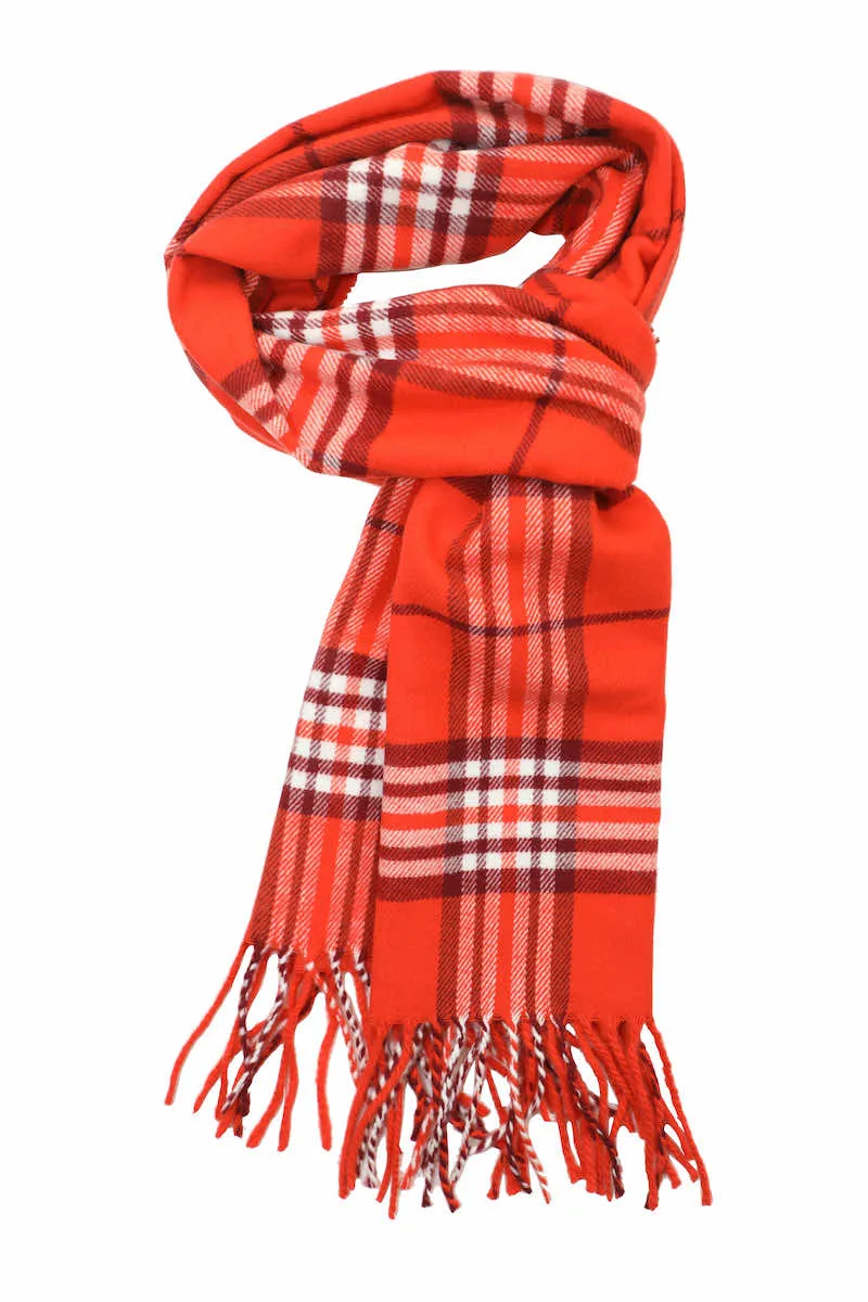 Achillea Scottish Tartan Plaid Cashmere Feel Winter Warm Scarf Unisex