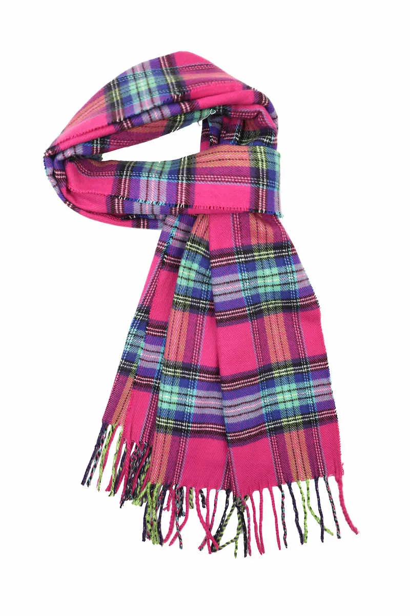 Achillea Scottish Tartan Plaid Cashmere Feel Winter Warm Scarf Unisex