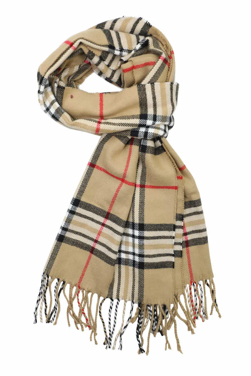 Achillea Scottish Tartan Plaid Cashmere Feel Winter Warm Scarf Unisex