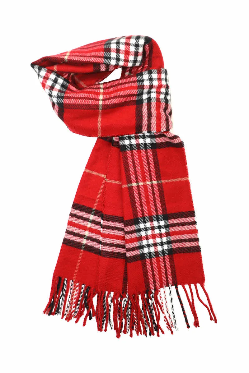 Achillea Scottish Tartan Plaid Cashmere Feel Winter Warm Scarf Unisex