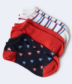 Aeropostale Stars & Stripes Ankle Sock 3-Pack***