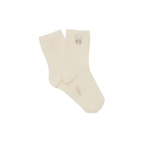 Bell Socks Bunny - Warm White