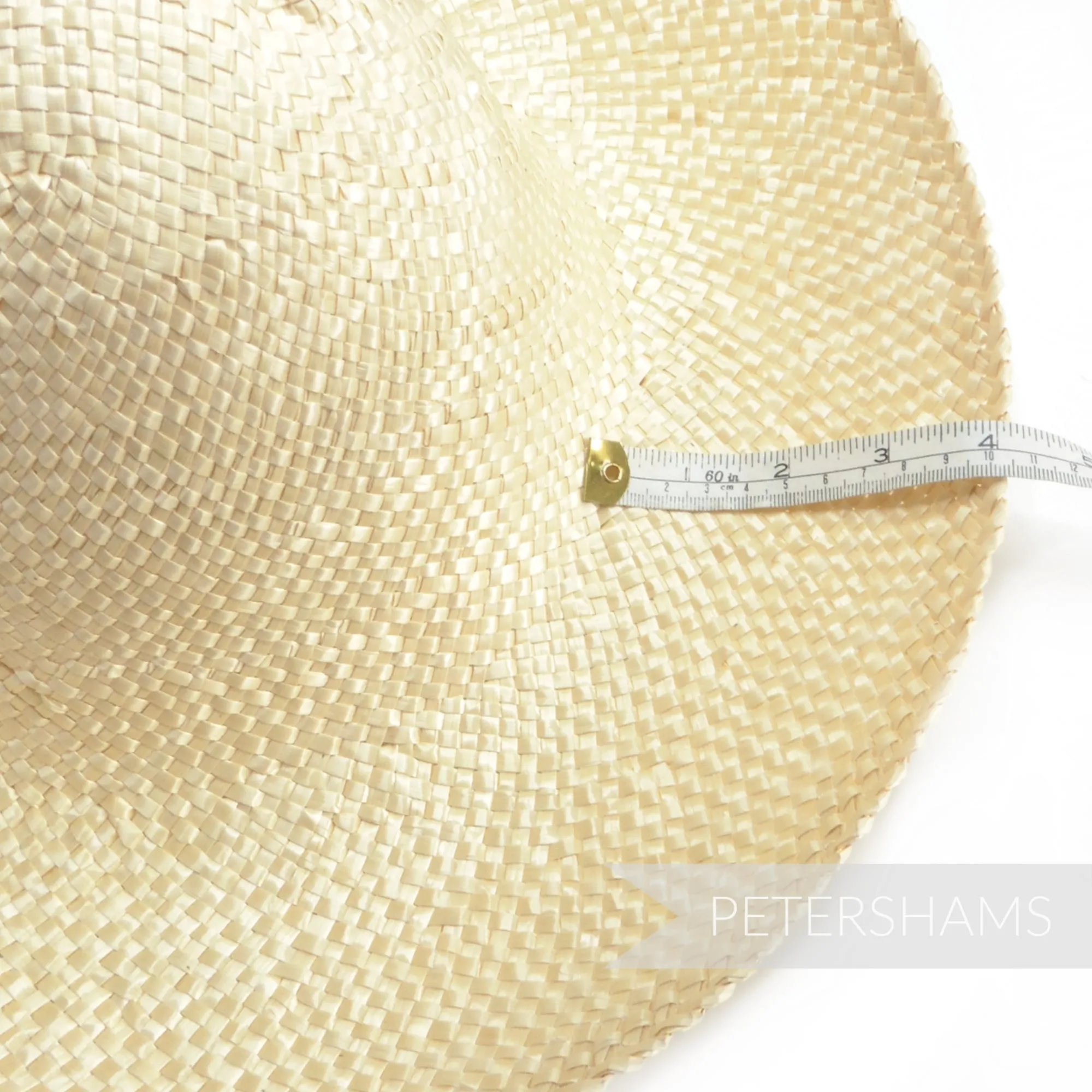 Bleached Wheatgrass Straw Capeline Hat Body - 11"