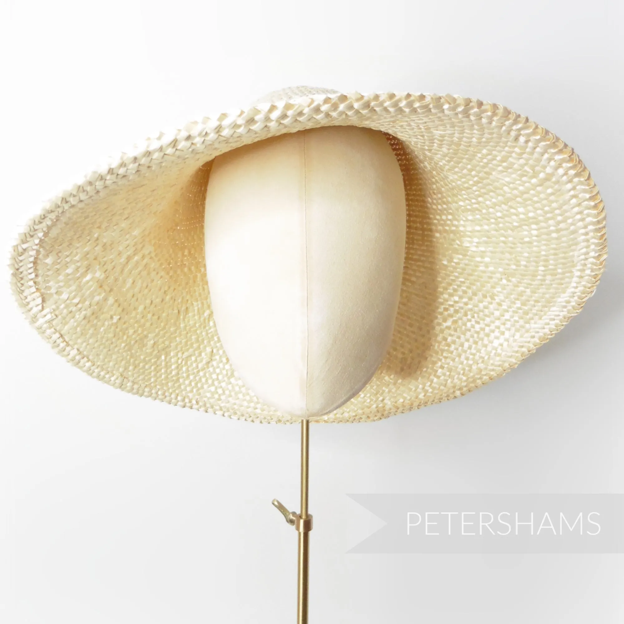 Bleached Wheatgrass Straw Capeline Hat Body - 11"