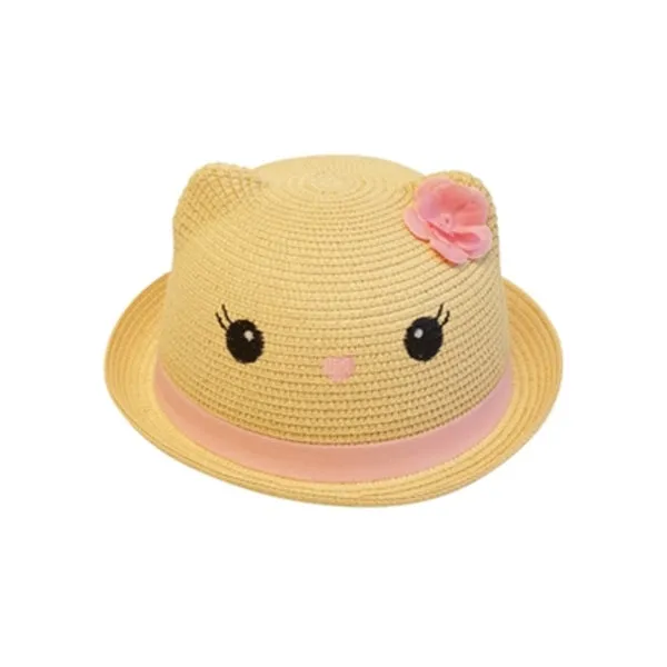 Boardwalk Style - Kids Straw Kitty Hat