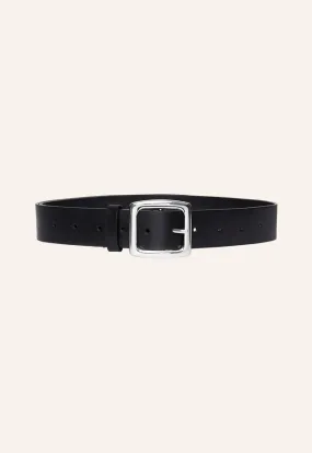 Boyfriend Belt Black Silver