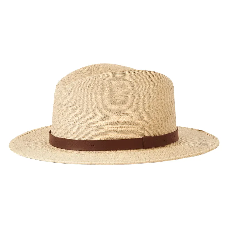 Brixton Messer Straw Fedora - Natural