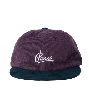 By Parra Painters Script Corduroy 6 Panel 'Purple'