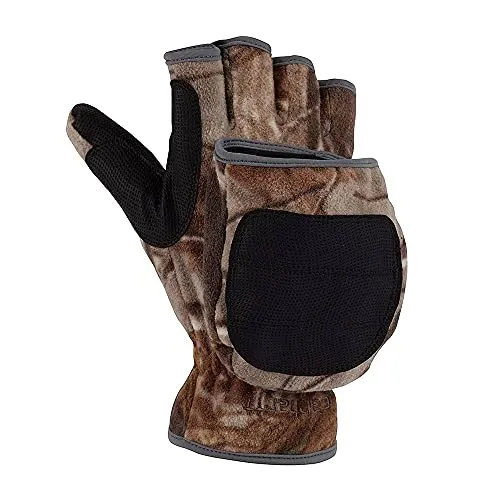 Carhartt A557 Men's Hunt Fleece Camo Flip Mitten