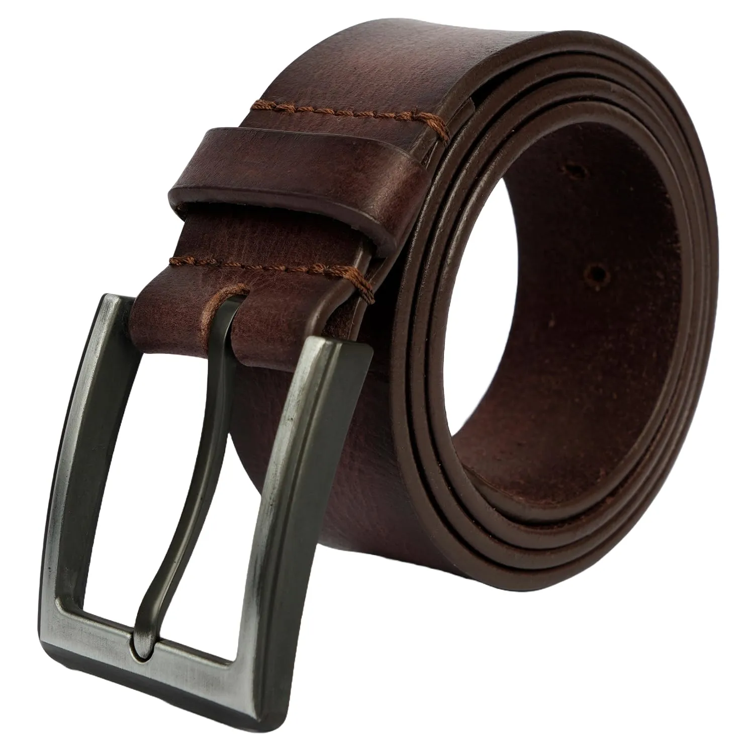 CIMONI® Premium Genuine Leather Belt for Men Belt (Color - Brown) ( 1 Year Gurantee)