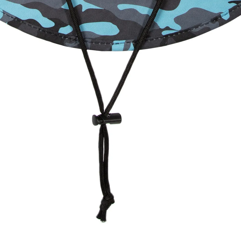 Classic Straw Hat | Aqua Military Camo