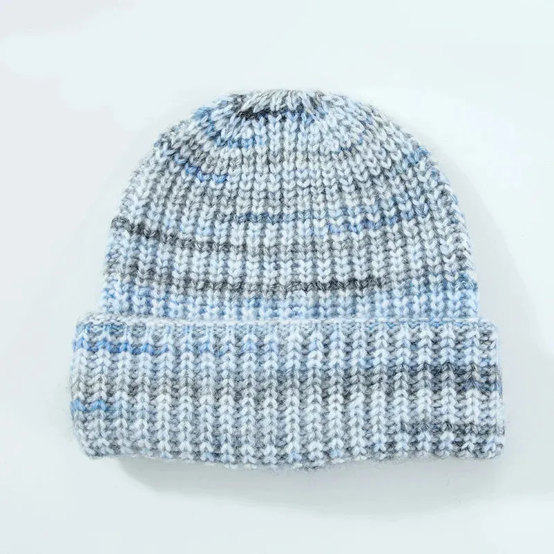 Containing Wool Knitted Cap Female Warm Autumn Winter Hat