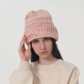 Containing Wool Knitted Cap Female Warm Autumn Winter Hat