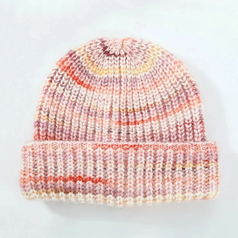 Containing Wool Knitted Cap Female Warm Autumn Winter Hat