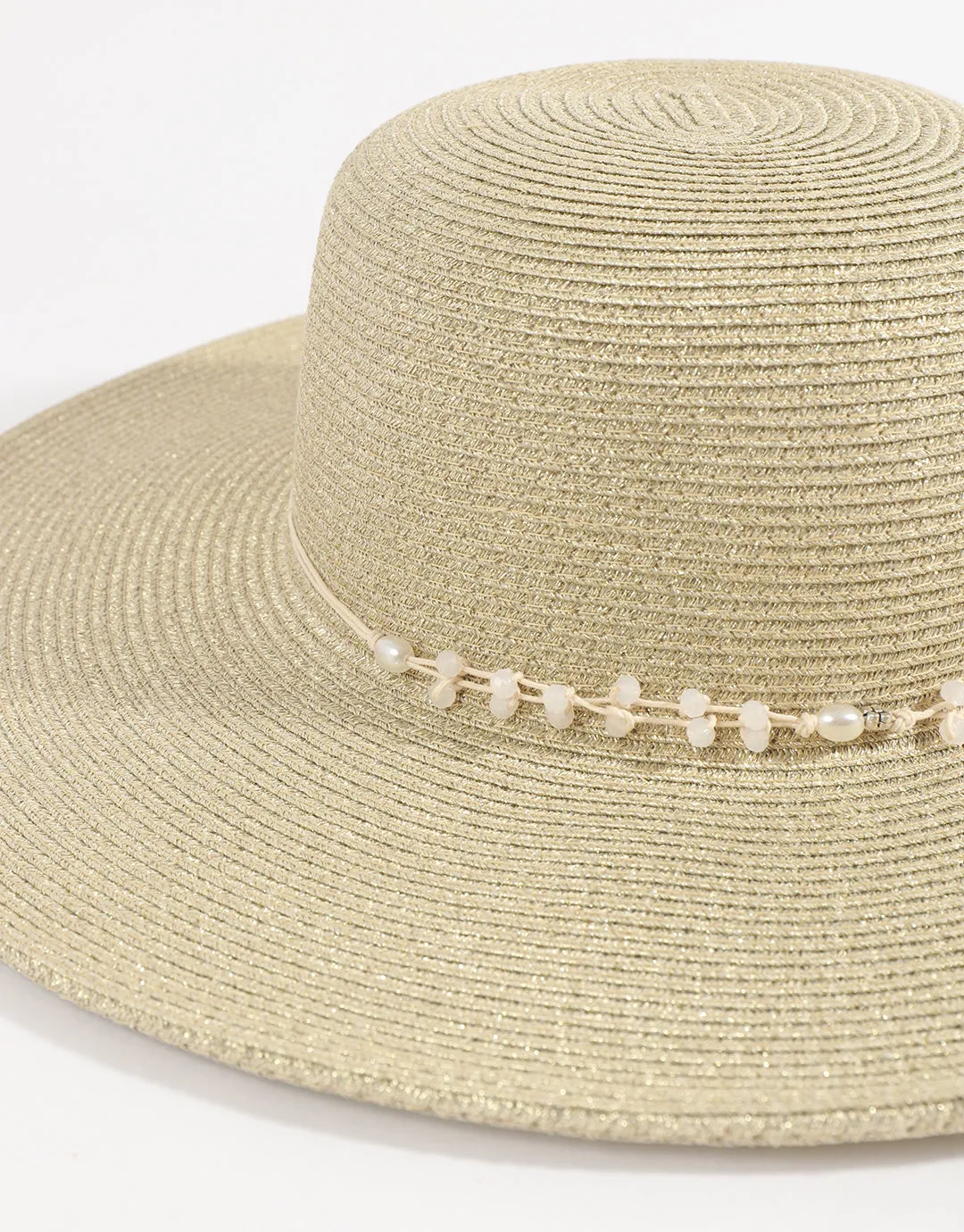 Diana Hat - Metallic Gold