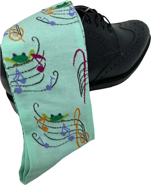 DMITRY "Rites Of Spring" Patterned Made in Italy Mercerized Cotton Socks