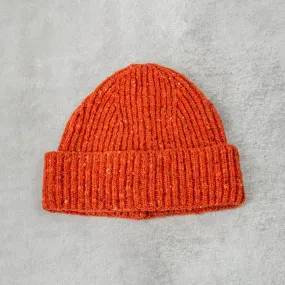 Donegal Wool Beanie - Orange