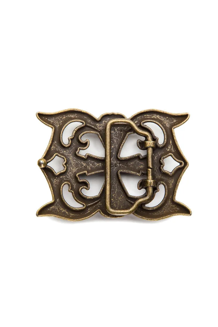 Fleur de-lis Cross Belt Buckle