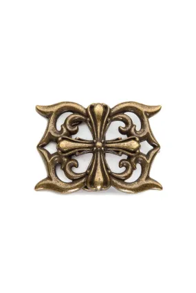 Fleur de-lis Cross Belt Buckle