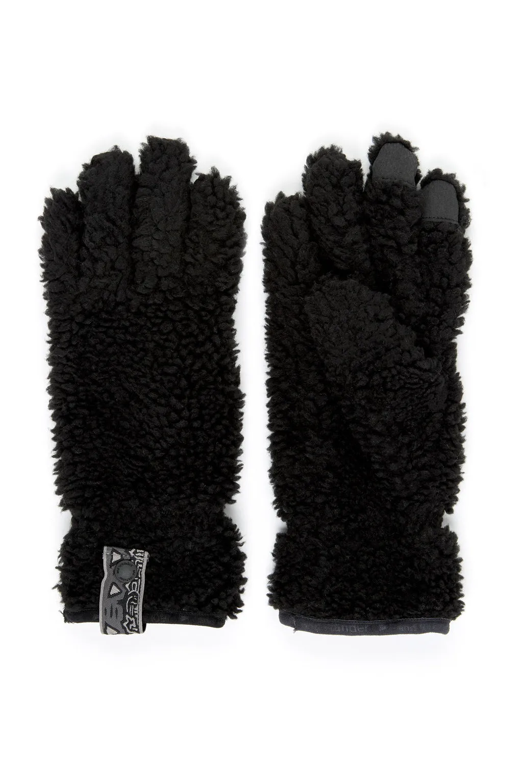 Gramicci x And Wander JQ Tape Fleece Glove - BLACK