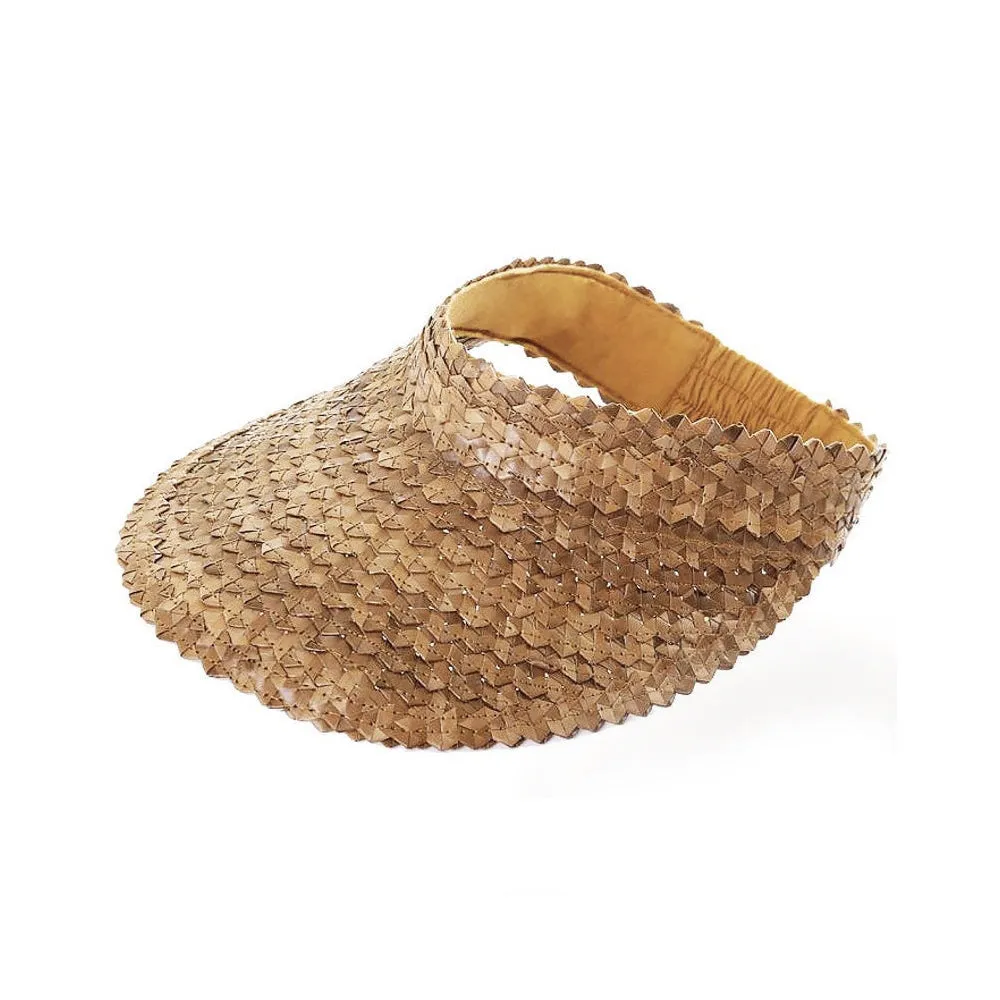 Harvest :: Sun Visor Brown (PALM LEAF)- 2 Sizes