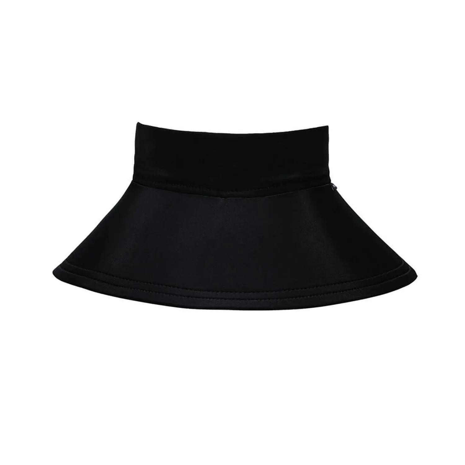 Hat Wide Brimmed Swim Visor - Black