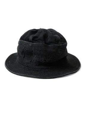 Kapital 11.5oz Denim The Old Man and The Sea Hat - Black