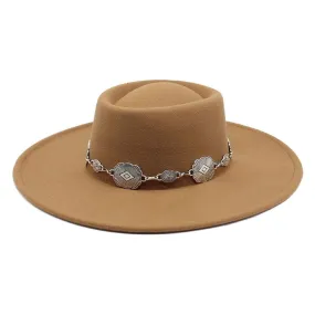 Kayl Wide-Brimmed Porkpie Hat