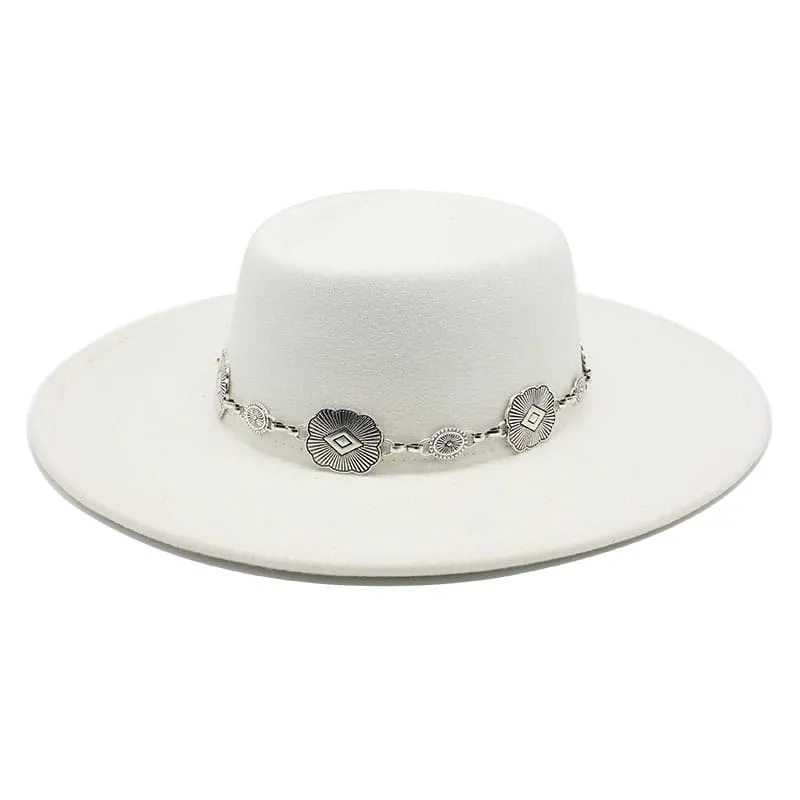 Kayl Wide-Brimmed Porkpie Hat