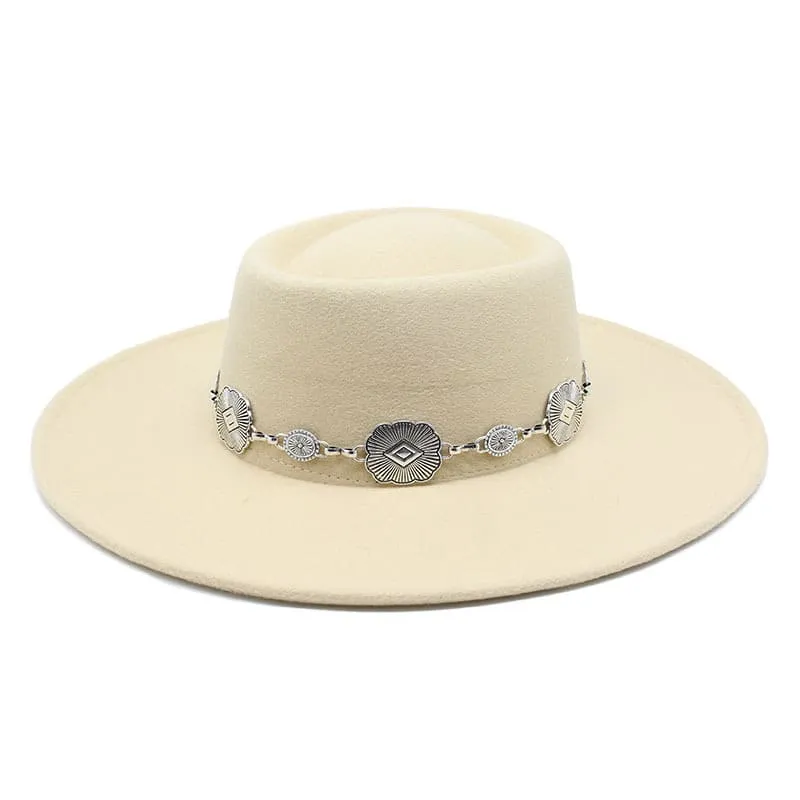 Kayl Wide-Brimmed Porkpie Hat