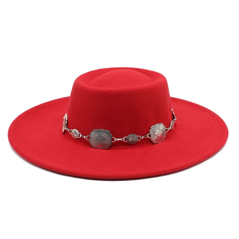 Kayl Wide-Brimmed Porkpie Hat