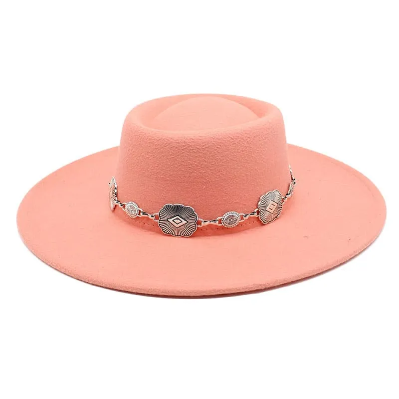 Kayl Wide-Brimmed Porkpie Hat