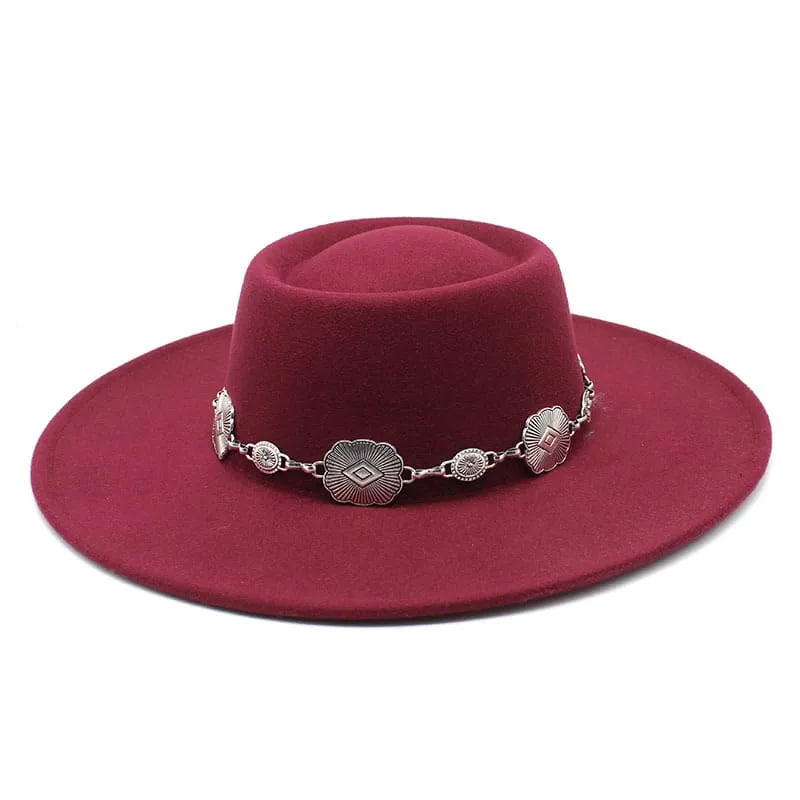 Kayl Wide-Brimmed Porkpie Hat