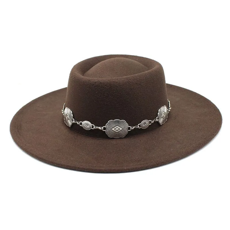 Kayl Wide-Brimmed Porkpie Hat