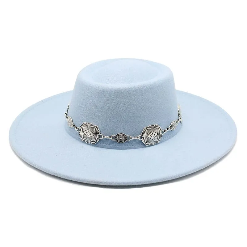 Kayl Wide-Brimmed Porkpie Hat