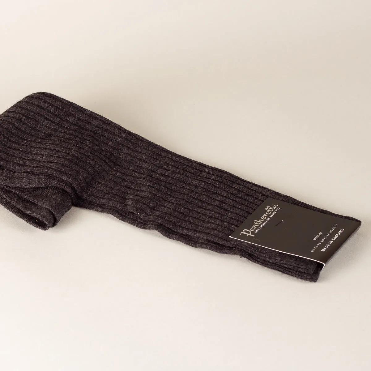 Laburnum socks long rib - charcoal