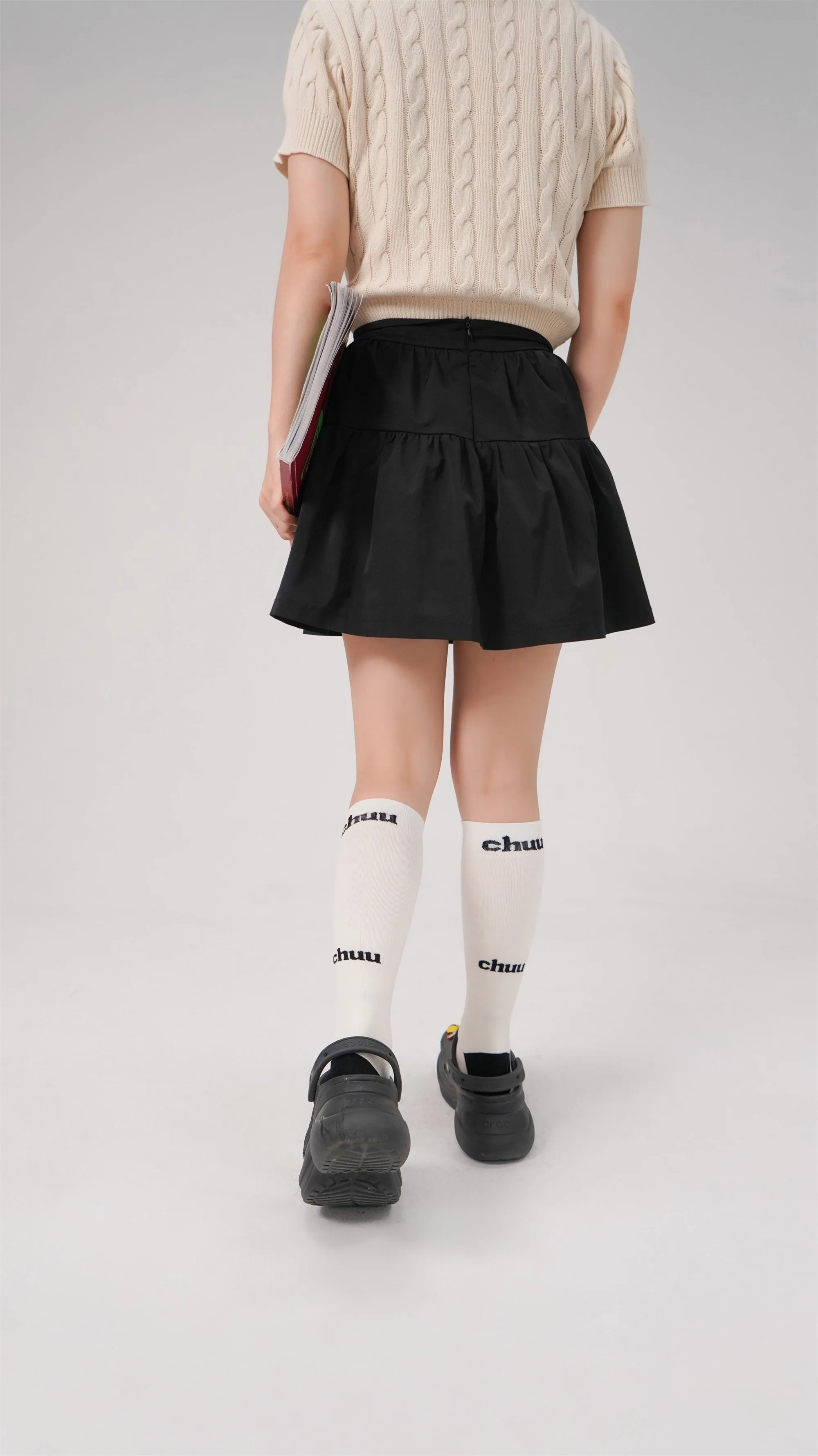 Lettering Knee Socks