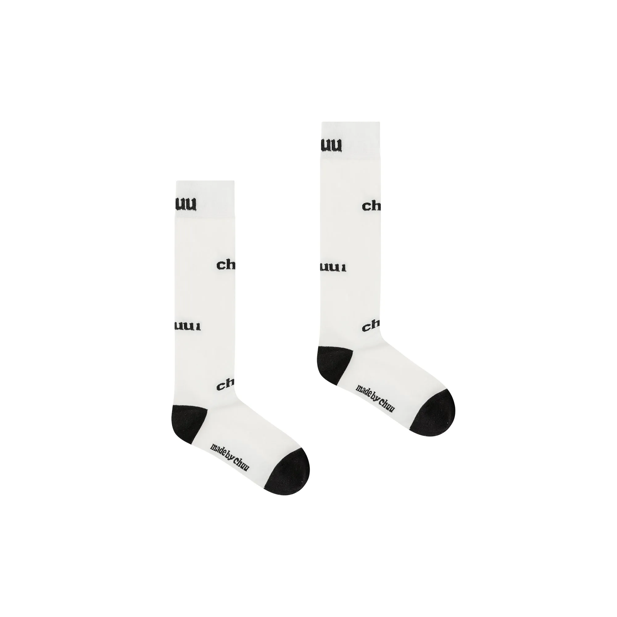 Lettering Knee Socks